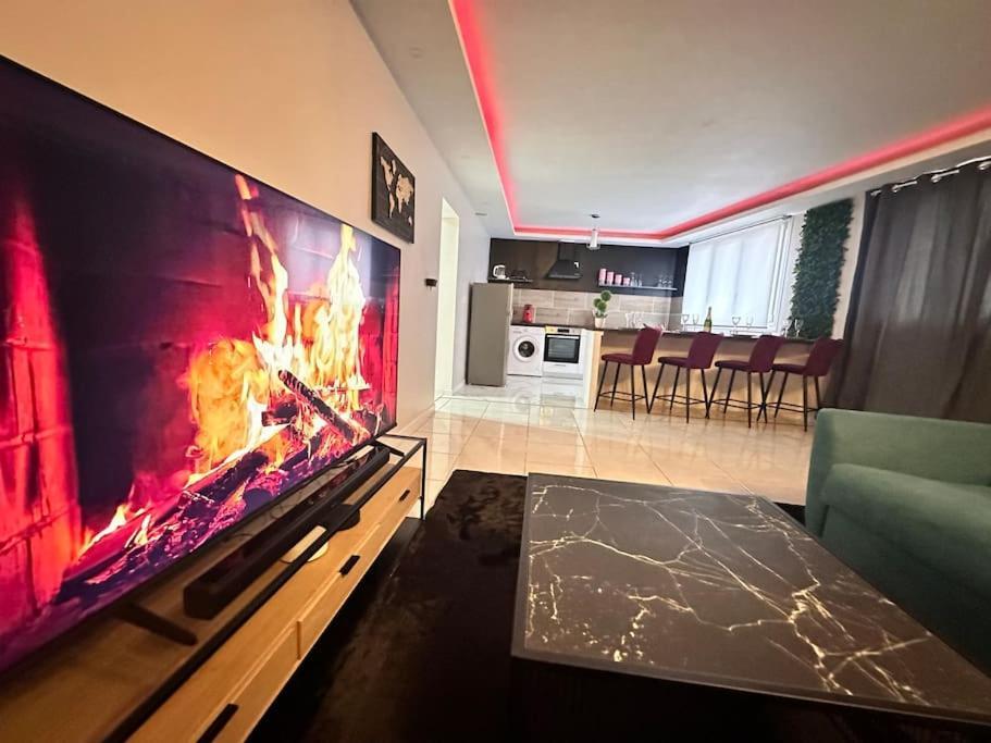 E Servagnat T3 Luxe Avec Sauna Jacuzzi Et Hammam 埃佩尔奈 外观 照片